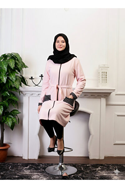 Defkay Есенна/зимна дамска нощница/халат с цип