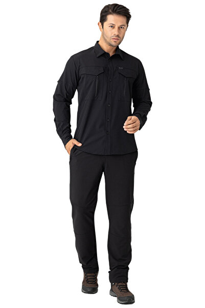 Crozwise Ανδρικό παντελόνι εξωτερικού χώρου 2242 Μαύρο