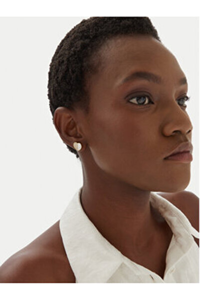 Guess Γυναικεία Σκουλαρίκια Λευκά, Κίτρινα Επιχρυσωμένα με Χρυσό JUBE03048JW