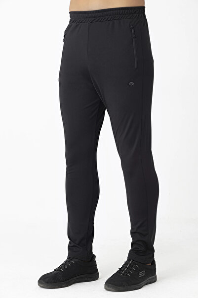 Crozwise Ανδρικό κάτω μέρος αθλητικής φόρμας με στενό πόδι, μαύρο 2244