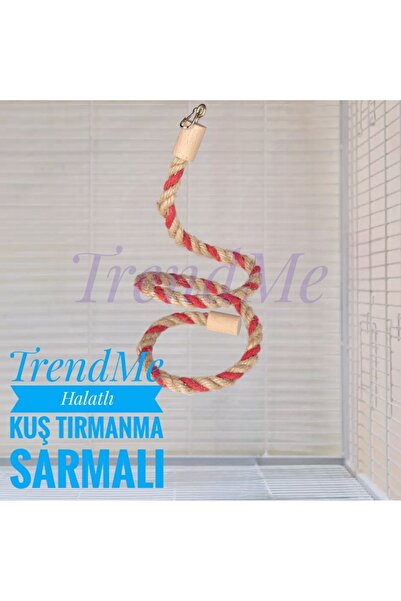 UniqBirdToys Trendme Esnek Renkli Kuş Tırmanma Oyuncağı ( Kırmızı )