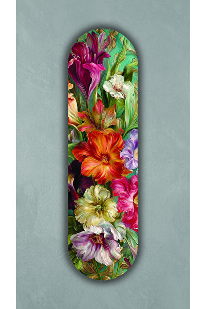 Korhan Atölye Canlı Bahçe - Dekoratif 4mm MDF Duvar Panosu (75x20 cm)