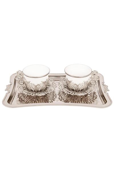 E orient Turkish Coffee 2-Piece Presentation Set – Stylish Coffee Set with Tray