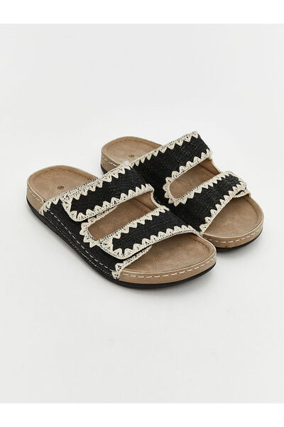 LC Waikiki Γυναικείες παντόφλες LCW STEPS Velcro με διπλή ζώνη (S5)