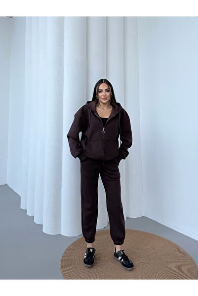 Rabi Shine Women's Oversize 3-Ply Sharded Tracksuit Set