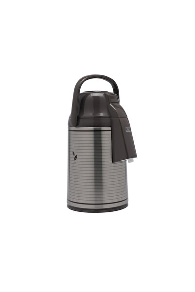 Generic Japanese thermos, 3-liter, striped, Zigroshi-style, stainless steel