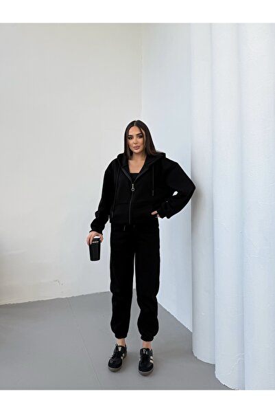 Rabi Shine Women's Oversize 3-Ply Sharded Tracksuit Set