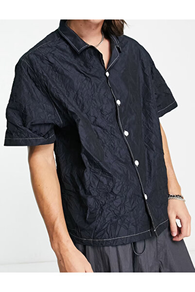 collusion Collusion short sleeve shirt, black