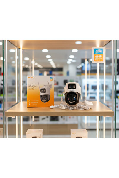 Imou 6MP WiFi Outdoor Dual Lens Security Camera with 360° Pan & Tilt + Free 128G MicroSD Card