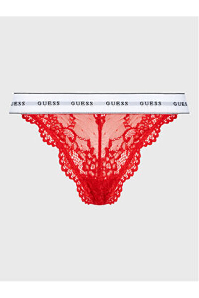 Guess Γυναικεία Βραζιλιάνικα Σλιπ Κόκκινο O97E01KBT0