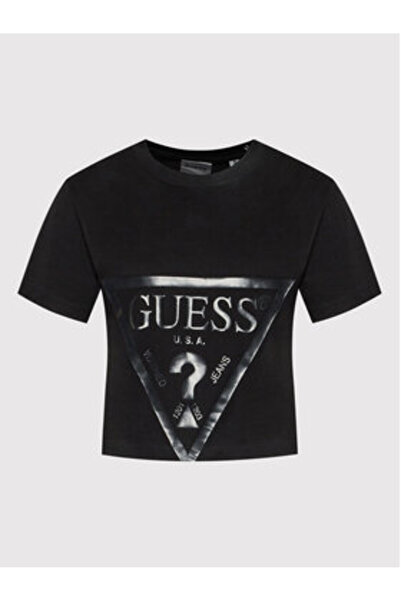Guess Γυναικείο T-Shirt Μαύρο V2YI06K8HM0