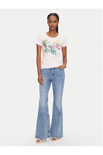 Guess Γυναικείο T-Shirt Ροζ W5GI07J1314