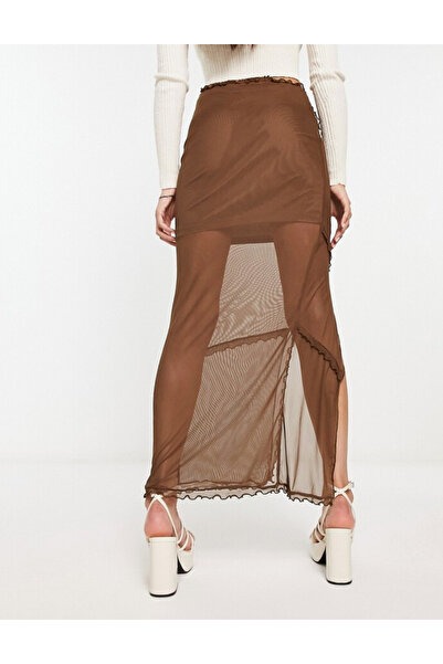 Noisy May Fustă maxi Noisy May, maro