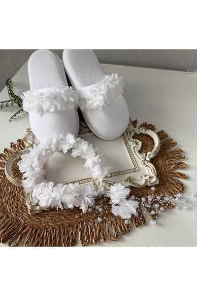 ALAZ TASARIM HOBİ Maternity Slippers Crown Set