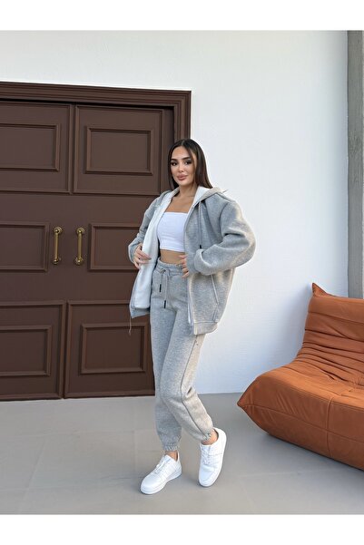 Rabi Shine Women's Oversize 3-Ply Sharded Tracksuit Set