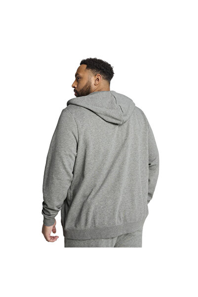 Puma Ess Full-Zip Erkek Gri Günlük Stil Sweatshirt 68258803