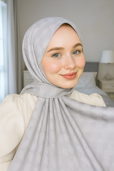 VIEN POLO شال قطني ذو ملمس طبيعي