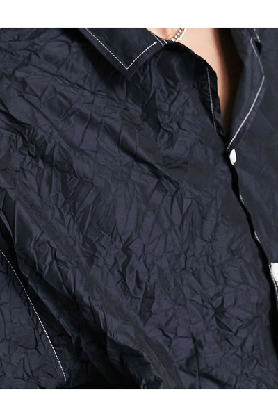 collusion Collusion short sleeve shirt, black