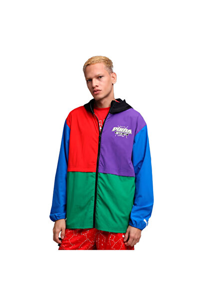 Puma Hoopaverse Men's Multicolor Basketball Windbreaker 63288702