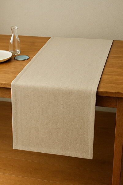 lemsel Bohem 40*150 keten runner dekoratif masa örtüsü salon mutfak yemek masası