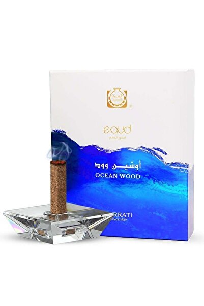 Surrati بخور خشب المحيط، ١٦ قطعة مع مبخرة - يدوم طويلاً • أصلي