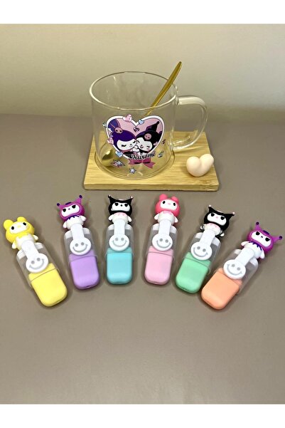 Two Two مجموعة أكواب وقلم تحديد صغير بتصميم كورومي - أنمي كورومي - سانريو - م...