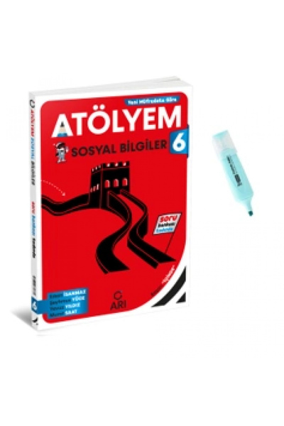 Arı Yayıncılık 6.Sınıf Sosyal Bilgiler Atölyem Soru Bankası (Yeni Müfredat)