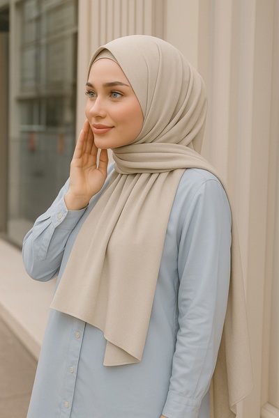 VIEN POLO شال قطني بدون نمط - غير قابل للانزلاق، لا يسبب التعرق، مناسب للاستخ...