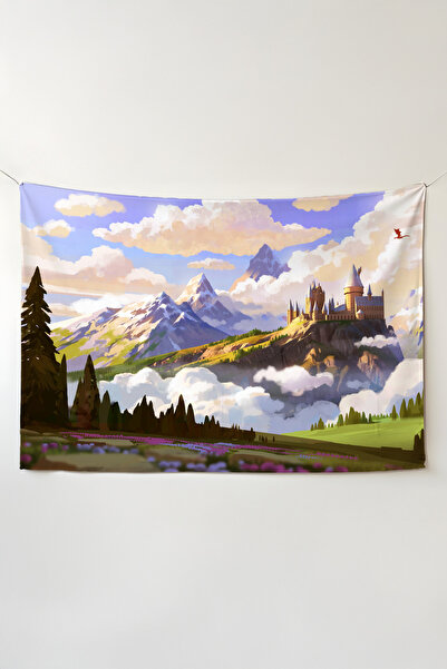 Charmbi Harry Potter Yatay Duvar Örtüsü Film Temalı Kaliteli Kumaş Oda Dekoru...