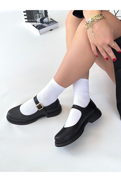 alfaze Ortopedik Topuk Dikenine Karşı Özel Üretim Kemerli Oxford Babet Ayakka...