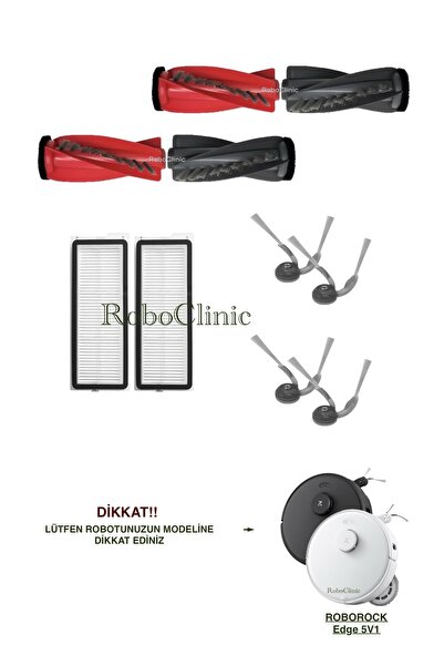Roboclinic فرشاة بديلة متوافقة مع مكنسة روبوروك كيو ريفو إيدج 5 في 1 الروبوتي...