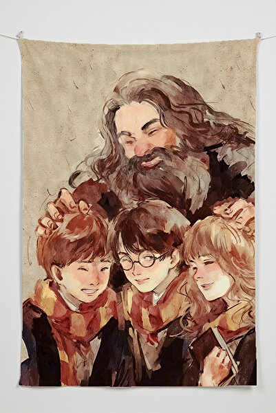 Charmbi Tapiserie verticală Harry Potter, cu tematică de film, din material t...