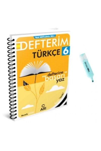Arı Yayıncılık 6.Sınıf Türkçe Akıllı Defterim (Yeni Müfredat)