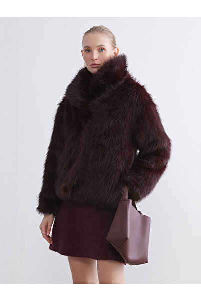 LC Waikiki Paltoane de blană pentru femei cu guler de haină