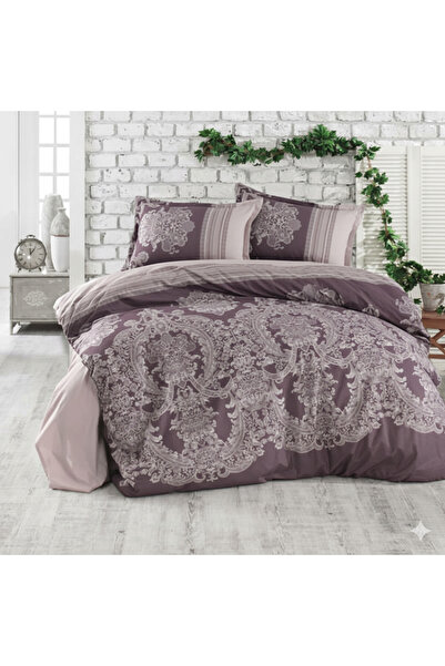 OEM Lenjerie de pat, din bumbac ranforce 100%, "Toscana", cu imprimeu, din 4 piese