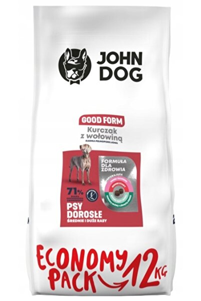 Other Hrană uscată JOHN DOG pentru câini de rase medii și mari, PUI ȘI VITĂ, ...