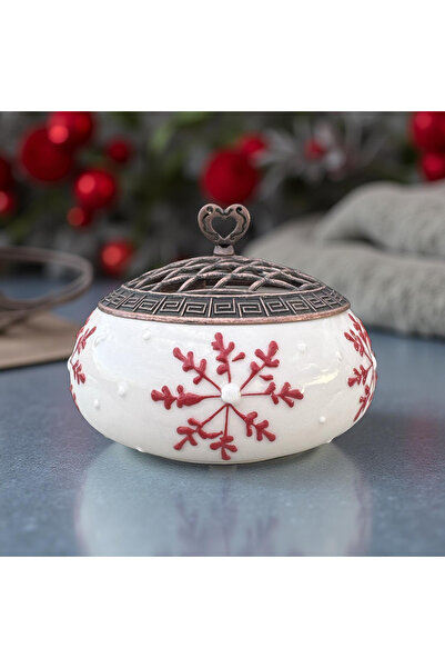 İlbay Çini Takı Kırmızı kar tanesi poyraz Şekerlik