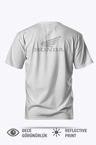 BJACKS Motorsports Wear Reflektör Baskılı Honda Özel Premium Tişört