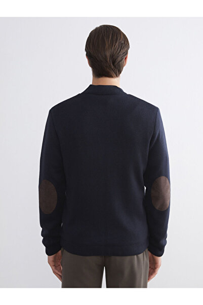 LC Waikiki Sparkling Choices from Shining Store | Standard Pattern College Collar Men's Knitwear Cardigan