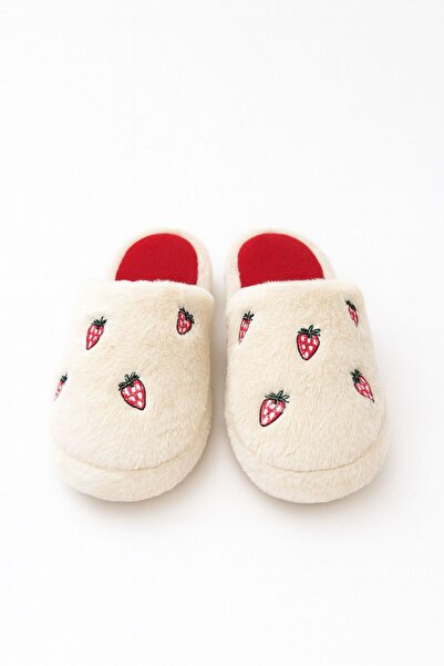 Funny Life Women's House Slippers Plush Slippers Dowry and Bundle Slippers Warm Thick Sole