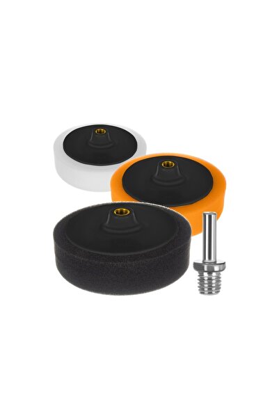 Xtrobb Set of 3 car polish sponges, M14/8mm, sponge discs, 6x6x14.5cm