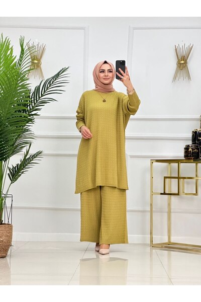 Enans Design Set de tricotaje din tricotaj cu împletitură de păr, mărime mare...