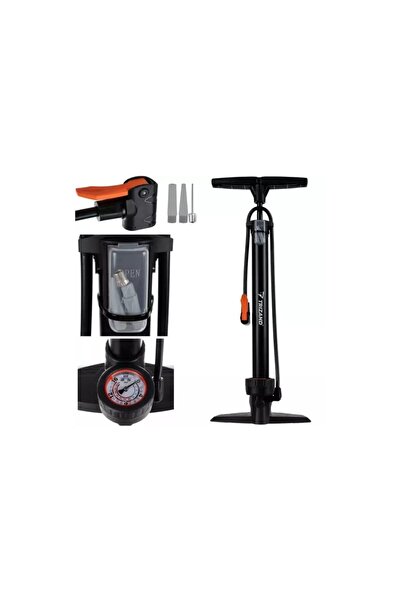 Trizand Hand pump with hose, universal, 3 heads, built-in pressure gauge, 16bar/230PSI