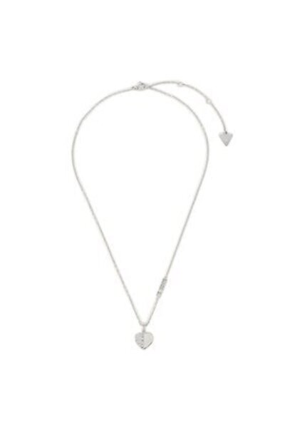 Guess Γυναικείο ασημένιο επιπλατινωμένο κολιέ JUBN03035JW