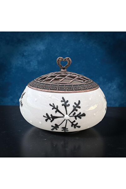 İlbay Çini Takı Black Snowflake Poyraz Sugar Bowl
