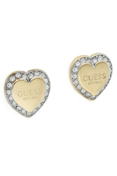 Guess Γυναικεία Χρυσά Σκουλαρίκια JUBE01427JW