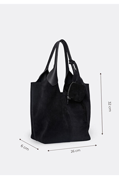 MORCA Genuine Suede Casual Tote Women's Shoulder Bag 2170