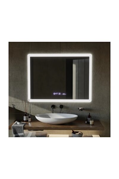 OPTIM DEKO Oglindă de baie, iluminare LED tactilă, sistem anti-aburire, regla...