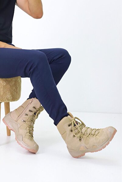 ALDİ Αδιάβροχες στρατιωτικές μπότες – Αδιάβροχες μπότες εξωτερικού χώρου με φερμουάρ και κορδόνια