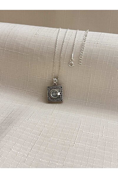 ED CAESAR AY YILDIZ CEVŞEN 925 AYAR GÜMÜŞ KADIN KOLYE